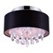 Cwi Lighting Dash 3 Light Drum Shade Flush Mount With Chrome Finish 5443C14C (Black) - alternate 1